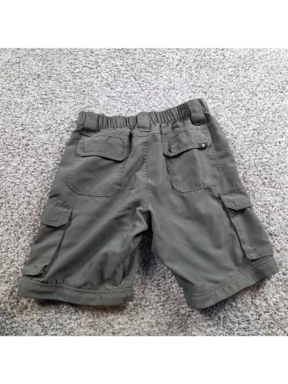 Boy Scouts Of America Shorts Boys Large Green Cargo Uniform Nylon READ* - Picture 6 of 6